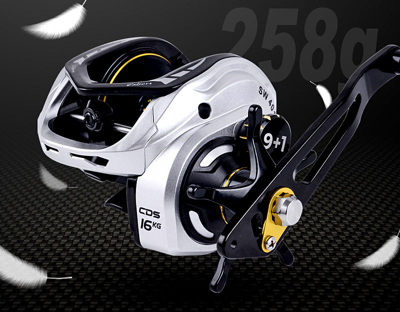 Saltwater Baitcasting Reel, 16 kg (35 lb) Drag, Left/Right – product photo