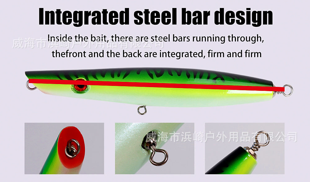 Wooden Surface Pencil Lure, 23 cm, 92 g (3.2 oz) – product photo