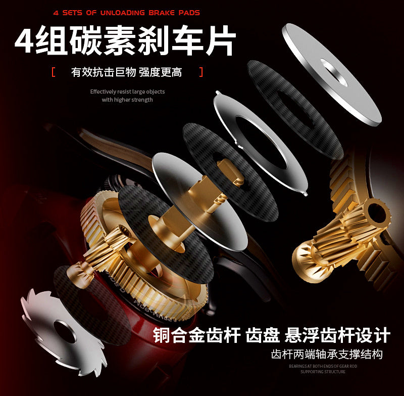 Baitcasting Reel, 7.3:1 Gear Ratio, Magnetic Brake, Right Hand – product photo