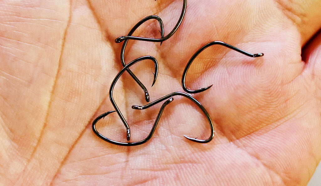 Wacky Rig Offset Crank Hooks for Soft Baits, #5–1/0 – product photo