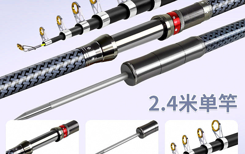 Extra-Hard Fiberglass Surf Rod, 5-Piece, 1.8–3.6 m (6–12 ft) – product photo