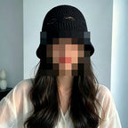 Knit Bucket Hat, Openwork Breathable Sun Hat, Adjustable – product photo