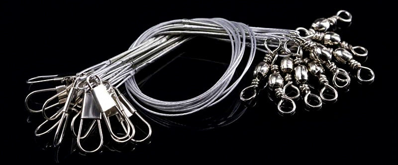Wire Leader with Swivel & Snap, 10–30 cm (3.9–11.8 in) – product photo
