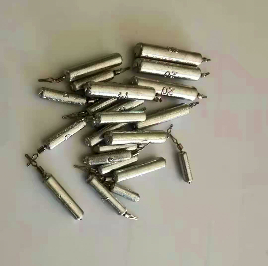 Inverted Cylinder Sinker with Swivel, 3.5–20 g, 50-Pack – product photo