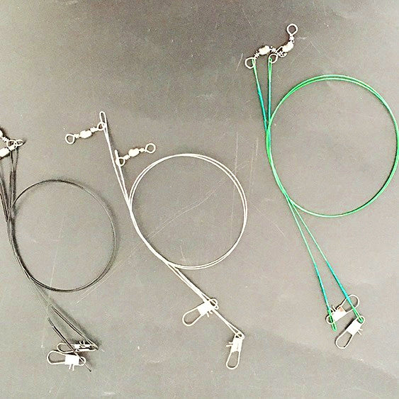 Wire Leader with Swivel and Snap, 10–25 cm (4–10 in) – product photo