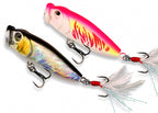 Floating Popper Lure, 9 g (0.3 oz), Feather Treble Hook – product photo