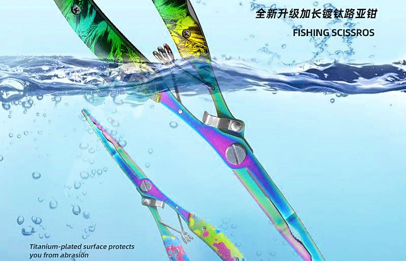 Stainless Steel Fishing Pliers, Hook Remover & Line Cutter – product photo
