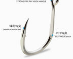 Heavy Duty 5X Strong Barbed Saltwater Hooks, Sizes 1–8/0 – product photo