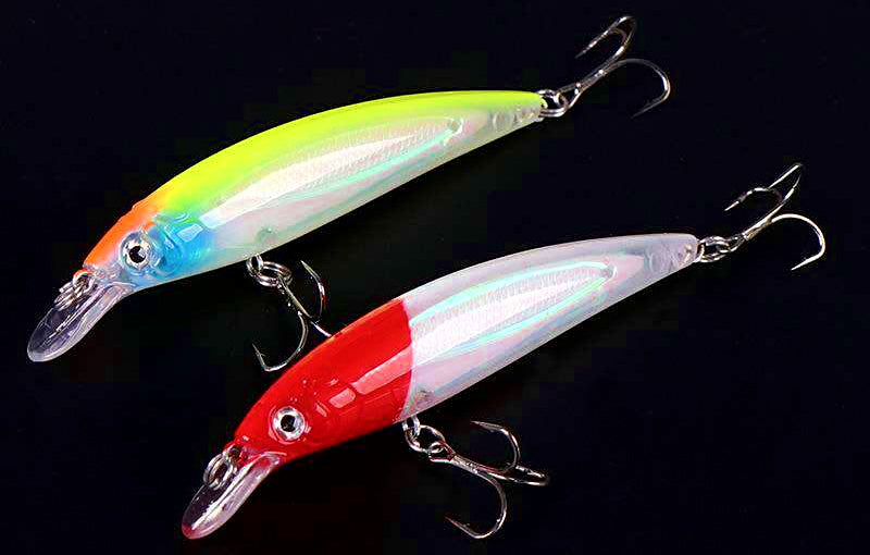 Floating Minnow Hard Bait Lure, Glow & Laser Colors – product photo