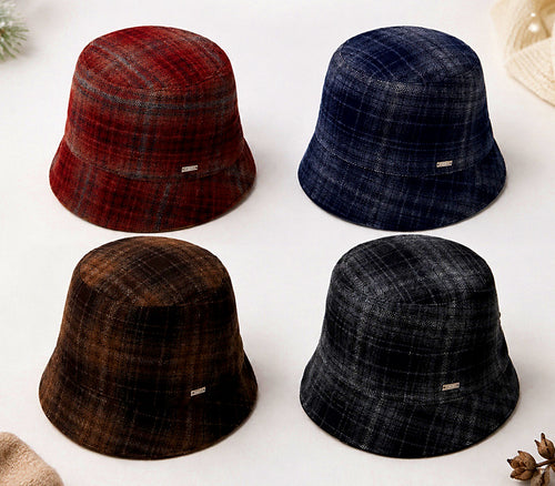 Women's Wide Brim Bucket Hat, Polyester, Adjustable, Foldable – product photo