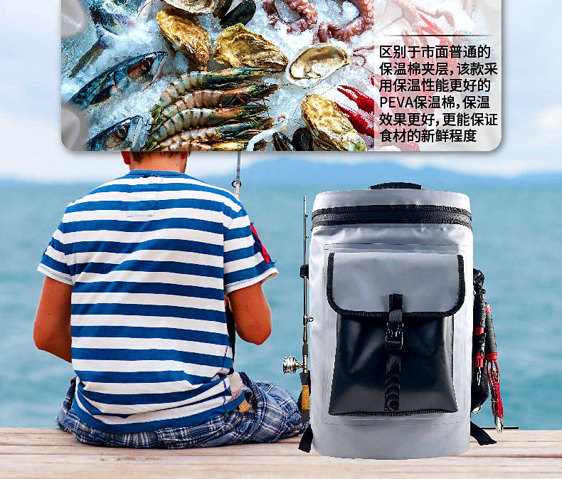 Soft Insulated Fish Cooler Bag, 18–110 L (4.8–29 gal) – product photo