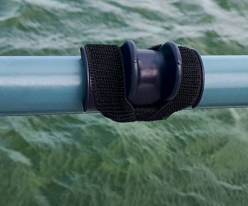 Boat Rod Holder, U-Type, for Railings (Blue, Red, Black) – product photo