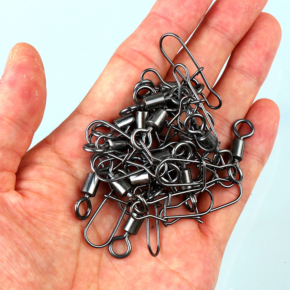 Carbon Steel Snap Swivels, Sizes 14 to 3/0, 1 or 50 Pack – product photo
