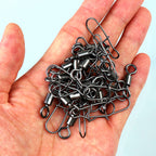 Carbon Steel Snap Swivels, Sizes 14 to 3/0, 1 or 50 Pack – product photo