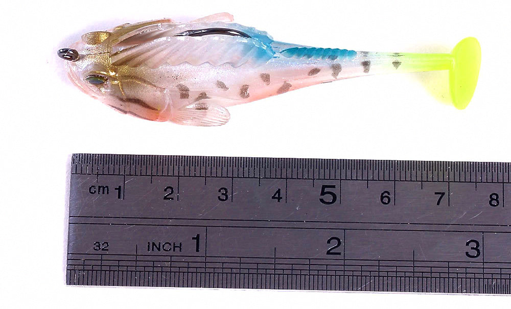 Mudskipper Soft Bait, Weighted Paddle Tail, 7 cm 14 g (0.5 oz) – product photo