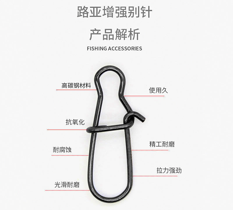 Long Snap Swivel with Figure-8 Ring, Sizes #0–#4 (100 pcs) – product photo