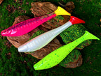 Floating T-Tail Swimbait & Grouper Hook, 8–14 cm (3.1–5.5 in) – product photo