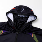 Black Sun Protection Fishing Shirt with Face Cover – product photo