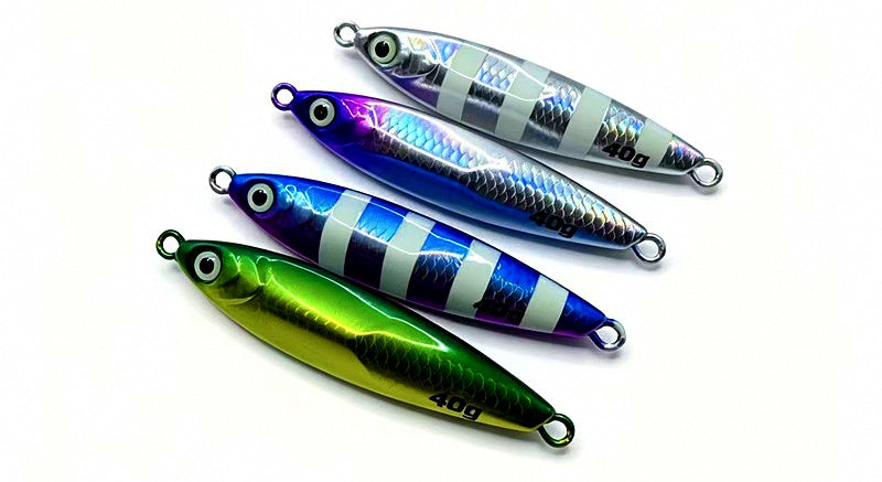 Six-Sided Slow Pitch Jig, Glow UV, 40–60 g (1.4–2.1 oz) – product photo