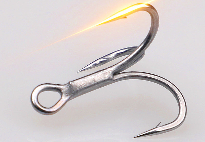 Barbed Treble Hooks, Bulk Pack, Sizes 12, 10, 8, 6 – product photo