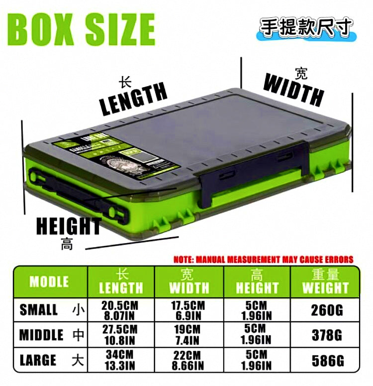 Double-Layer Plastic Lure Storage Box, Minnow & Pencil Bait – product photo
