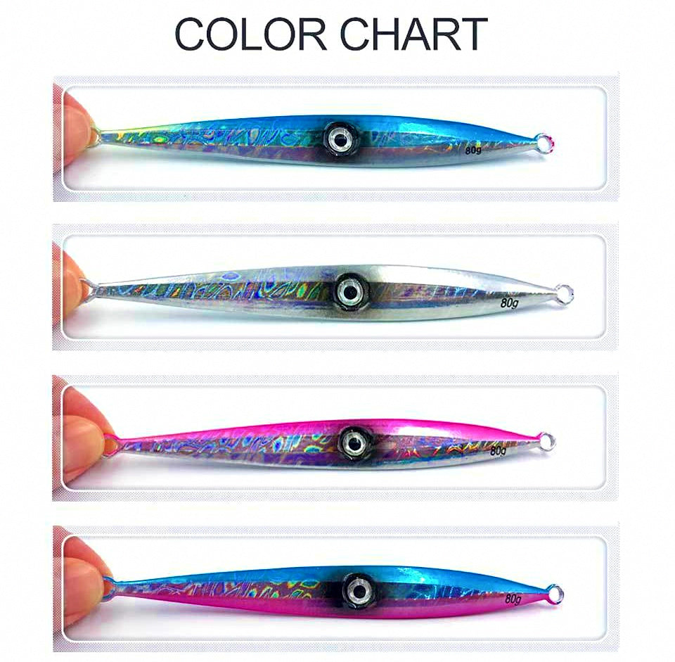 Laser Glow Slow Pitch Jig, 40–400 g (1.4–14.1 oz) – product photo