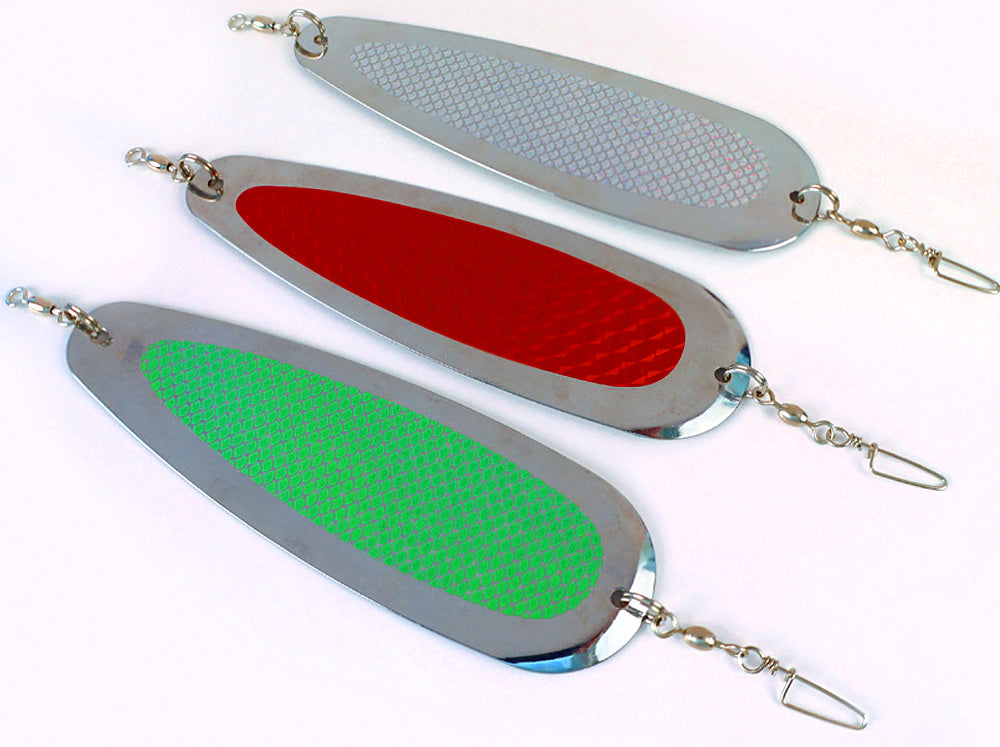 Stainless Steel Spoon Trolling Flasher Lure, 12 Styles – product photo