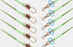 Anti-Tangle Steel Wire Leaders with Connector Pin, Green – product photo