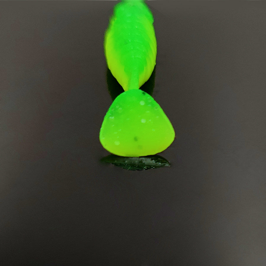 Mini Ribbed T-Tail Grub Soft Baits, 3–4 cm (1.2–1.6 in) – product photo