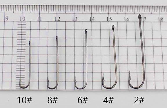 Long Shank Barbed Hooks, Bulk Pack, Sizes #10–3/0 – product photo