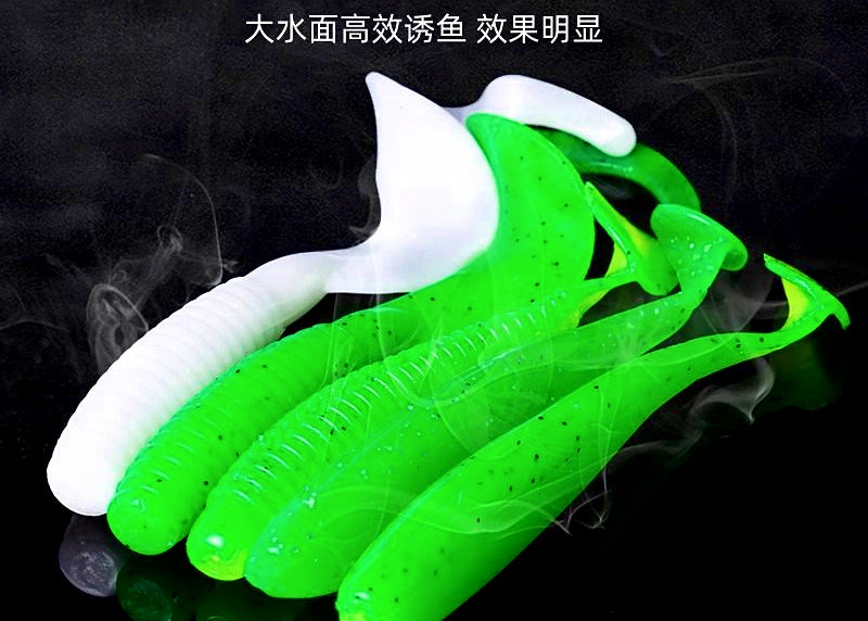 T-Tail & Curl Tail Soft Plastic Swimbaits, 4–7 cm (1.6–2.8 in) – product photo