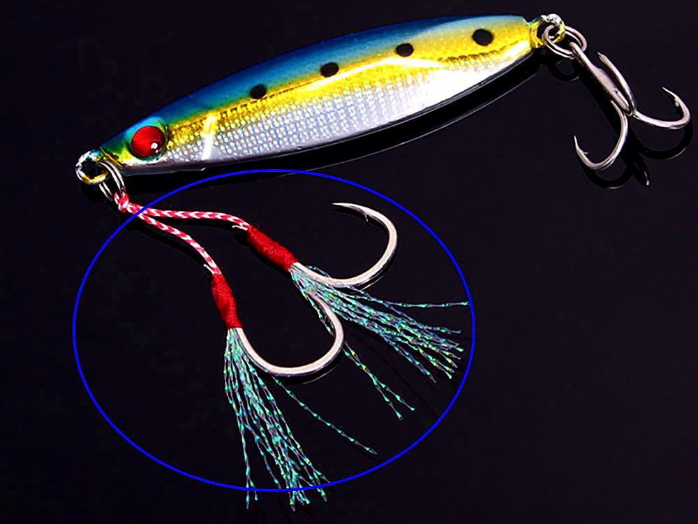 Slow Pitch Double Assist Hooks, Size 1, 25-Pack – product photo