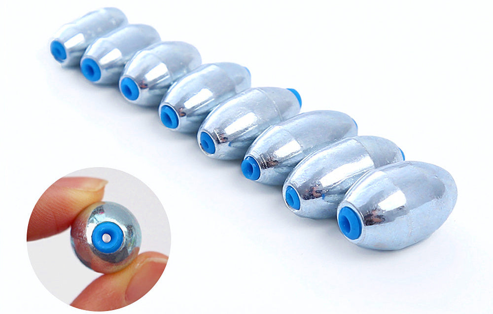 Egg Sinker Assortment Set, Open Core Fishing Weights – product photo