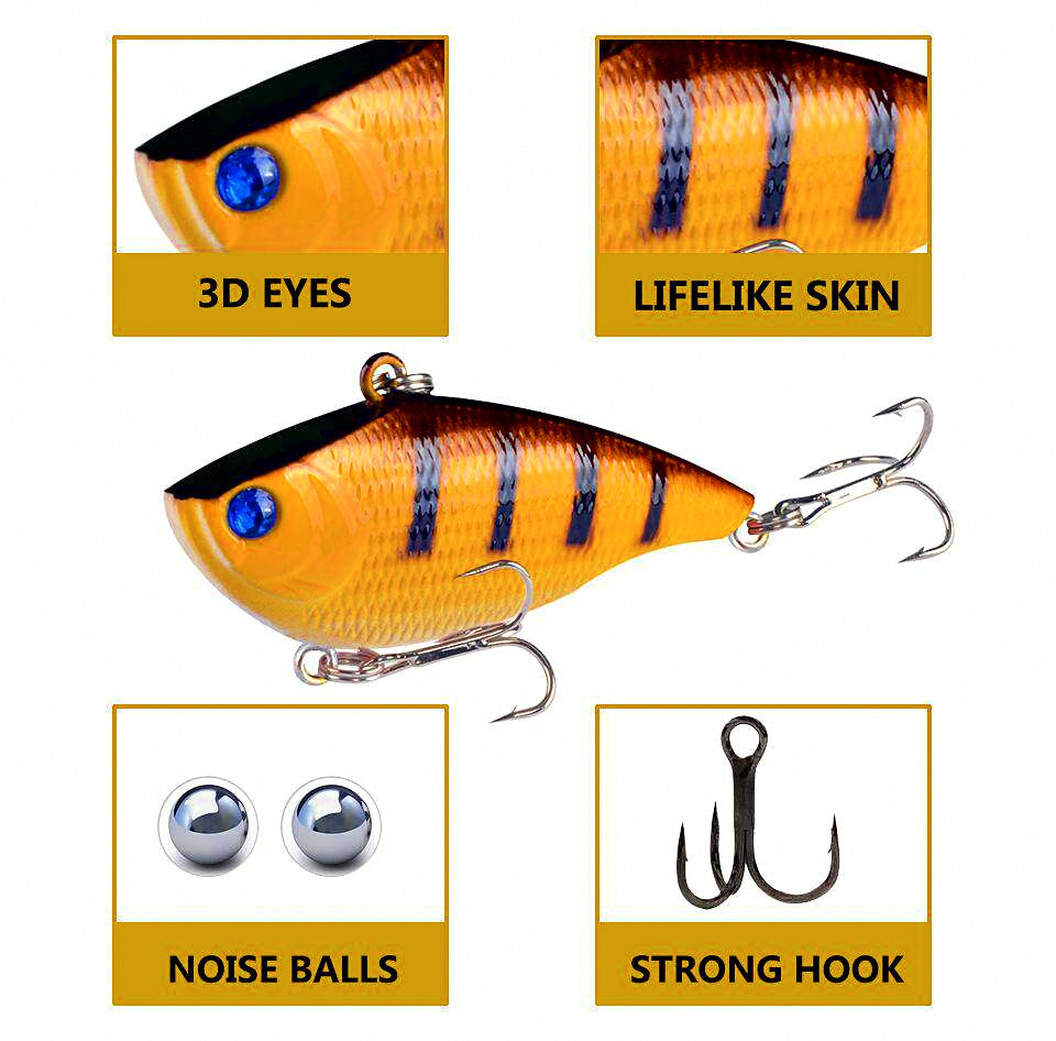 VIB Hard Bait Lure, 55 mm (2.2 in) 10 g (0.35 oz) – product photo