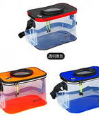 Clear EVA Live Fish Bucket with Carry Rope, 2 Sizes – product photo