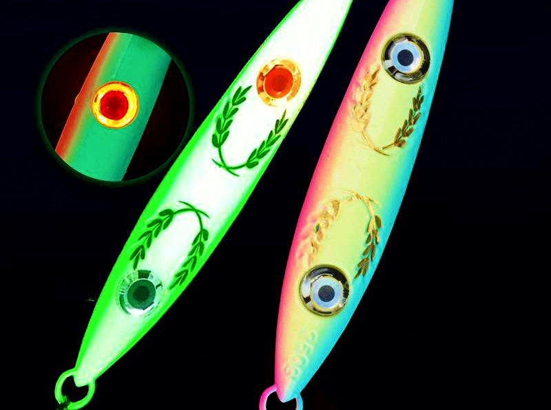 Glow Metal Jig with Rear Squid Hook, 200–250 g (7.1–8.8 oz) – product photo