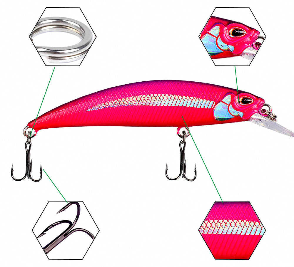 Sinking Minnow Lure, 7 cm (2.8 in), 8 g (0.28 oz) – product photo