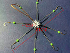 Glow Explosion Hook Rig, 6 or 8 Hook Long Line, Sizes 10–15 – product photo