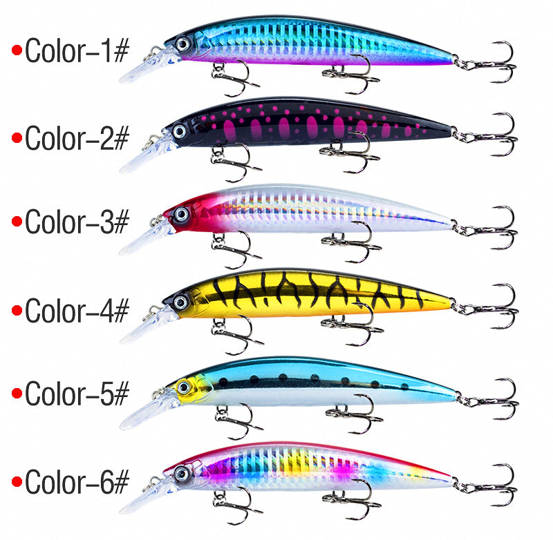 Sinking Minnow Lure, 13 cm (5.1 in) 36 g (1.3 oz), 3 Hooks – product photo