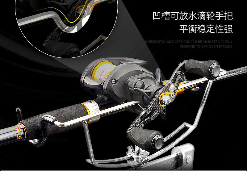 Stainless Steel Clamp-On Fishing Rod Holder, 35 cm (13.8 in) – product photo