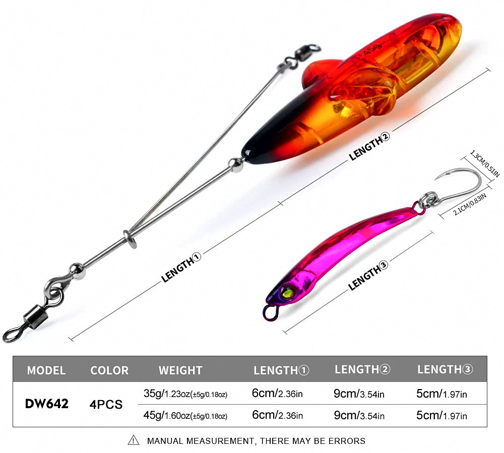 Topwater Pencil Lure, 35 g (1.2 oz) & 45 g (1.6 oz) – product photo