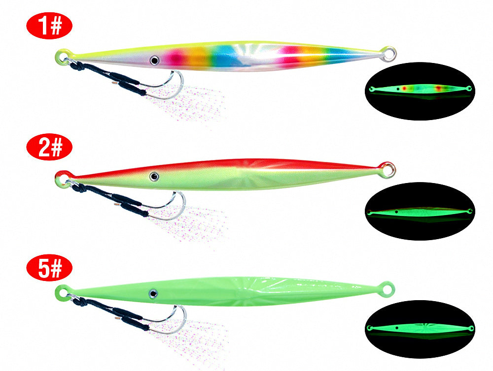 Glow Slow Pitch Jig 3-Pack, 30–150 g (1.1–5.3 oz) – product photo