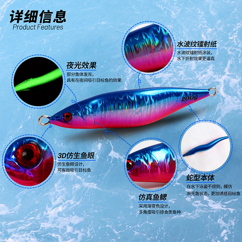 Slow Pitch Metal Jig, 160–400 g (5.6–14.1 oz) – product photo