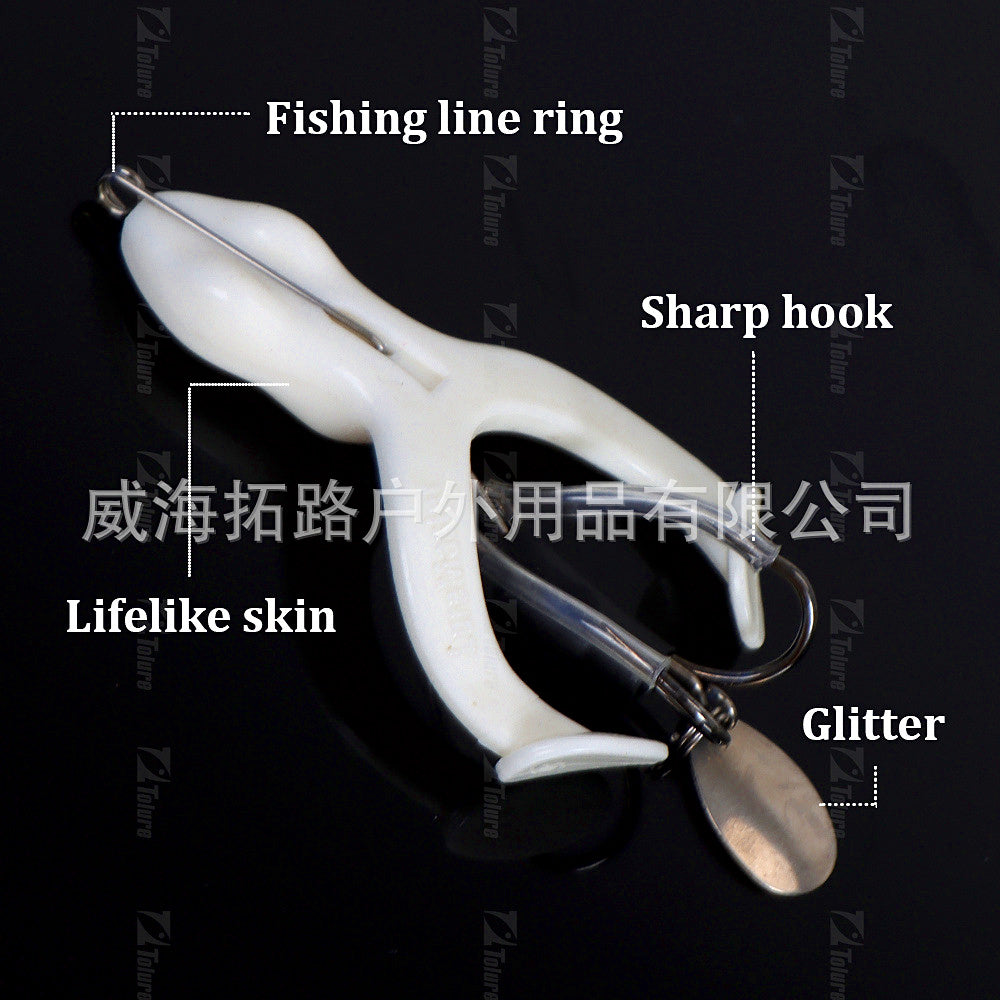 Soft Frog Lure with Spinner Blade, 9 g and 17 g (0.3 and 0.6 oz) – product photo