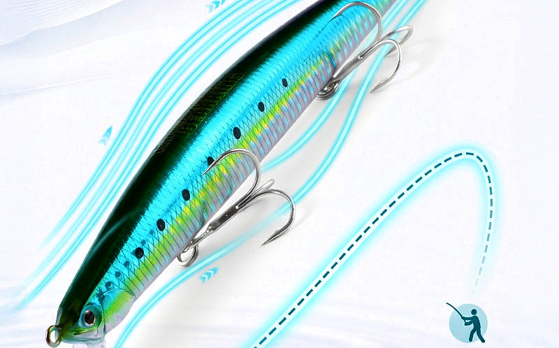 Floating Minnow Long Cast Lure, 17.5 cm (6.9 in), 27 g (0.95 oz) – product photo
