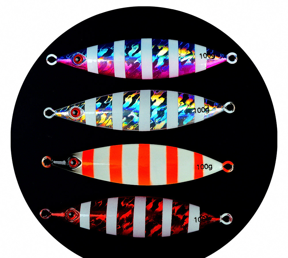 Glow Slow Pitch Jig with 3D Eyes, 60–200 g (2.1–7.1 oz) – product photo