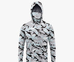 Men's Hooded Sun Fishing Shirt with Face Mask, Quick-Dry – product photo