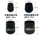 Silicone Rod Butt Cap, Anti-Slip End Cap Protector, 15–33 mm – product photo