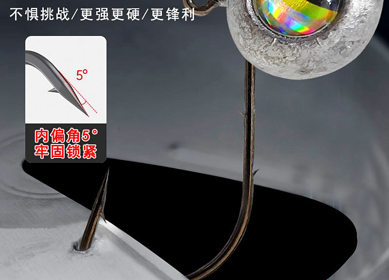 3D Eye Lead Jig Head Hooks, 2.5–7 g (0.09–0.25 oz), 10 pcs – product photo