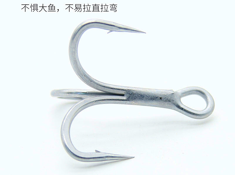 5X Strong Treble Hooks, Barbed, Pack of 5, Sizes 8–3/0 – product photo